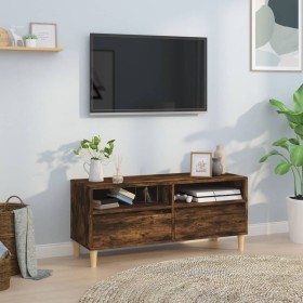 Mueble de TV madera contrachapada roble ahumado 100x34,5x44,5cm de vidaXL, Muebles TV - Ref: Foro24-831898, Precio: 76,99 €, ...