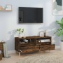 TV stand made of smoked oak plywood, 100x34.5x44.5cm by vidaXL, TV Furniture - Ref: Foro24-831898, Price: 78,88 €, Discount: %