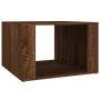 Mesita de noche madera contrachapada marrón roble 57x55x36 cm de vidaXL, Mesitas de noche - Ref: Foro24-816559, Precio: 39,55...