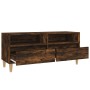 TV stand made of smoked oak plywood, 100x34.5x44.5cm by vidaXL, TV Furniture - Ref: Foro24-831898, Price: 78,88 €, Discount: %