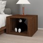 Bedside table made of brown oak plywood, measuring 57x55x36 cm. by vidaXL, Nightstands - Ref: Foro24-816559, Price: 39,55 €, ...