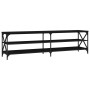 Mueble de TV madera contrachapada negro 180x40x50 cm de vidaXL, Muebles TV - Ref: Foro24-826734, Precio: 63,71 €, Descuento: %