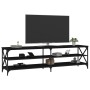 Mueble de TV madera contrachapada negro 180x40x50 cm de vidaXL, Muebles TV - Ref: Foro24-826734, Precio: 63,71 €, Descuento: %