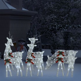 Christmas Reindeer 6 Pieces Cold White Mesh by vidaXL, Christmas lights - Ref: Foro24-3154250, Price: 194,34 €, Discount: %