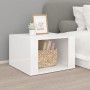 Glossy white plywood nightstand 57x55x36 cm by vidaXL, Nightstands - Ref: Foro24-816554, Price: 29,55 €, Discount: %