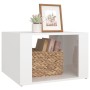 Glossy white plywood nightstand 57x55x36 cm by vidaXL, Nightstands - Ref: Foro24-816554, Price: 29,21 €, Discount: %