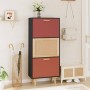 Black plywood shoe cabinet 52x25x120 cm by vidaXL, Shoe racks and shoe organizers - Ref: Foro24-352170, Price: 151,24 €, Disc...