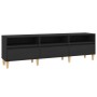 Black plywood TV cabinet 150x30x44.5 cm by vidaXL, TV Furniture - Ref: Foro24-831910, Price: 97,11 €, Discount: %