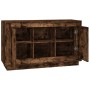 Aparador madera contrachapada color roble ahumado 102x35x60 cm de vidaXL, Aparadores - Ref: Foro24-831882, Precio: 81,22 €, D...