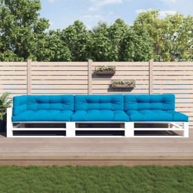 Palettenkissen 7 Stück blaues Gewebe von vidaXL, Kissen für Stühle und Sofas - Ref: Foro24-3188912, Preis: 164,99 €, Rabatt: %