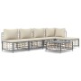 Garden furniture set 6 pieces anthracite cushions PE rattan by vidaXL, Outdoor sofas - Ref: Foro24-3186736, Price: 429,31 €, ...