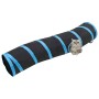 Túnel para gatos con forma de S poliéster negro y azul 122 cm de vidaXL, Tiendas y túneles de juego - Ref: Foro24-172185, Pre...