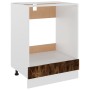 Armario de horno madera ingeniería roble ahumado 60x46x81,5 cm de vidaXL, Armarios de cocina - Ref: Foro24-825834, Precio: 52...