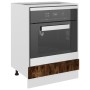 Armario de horno madera ingeniería roble ahumado 60x46x81,5 cm de vidaXL, Armarios de cocina - Ref: Foro24-825834, Precio: 52...