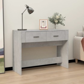 Concrete gray plywood console table 100x39x75 cm by vidaXL, Tables - Ref: Foro24-816780, Price: 59,99 €, Discount: %