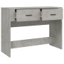 Mesa consola de madera contrachapada gris hormigón 100x39x75 cm de vidaXL, Mesas - Ref: Foro24-816780, Precio: 60,04 €, Descu...