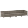 Set de muebles de jardín 4 pzas y cojines ratán sintético gris de vidaXL, Conjuntos de jardín - Ref: Foro24-362686, Precio: 2...