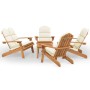 Juego de muebles de jardín Adirondack 5 piezas madera acacia de vidaXL, Conjuntos de jardín - Ref: Foro24-3152137, Precio: 69...