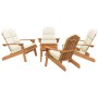 Juego de muebles de jardín Adirondack 5 piezas madera acacia de vidaXL, Conjuntos de jardín - Ref: Foro24-3152137, Precio: 69...