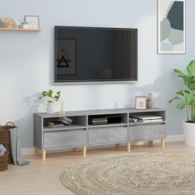 Concrete gray plywood TV cabinet 150x30x44.5 cm by vidaXL, TV Furniture - Ref: Foro24-831913, Price: 88,99 €, Discount: %