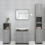 Armario de baño madera contrachapada gris Sonoma 30x30x95 cm de vidaXL, Muebles de baño - Ref: Foro24-825838, Precio: 41,71 €...