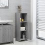 Armario de baño madera contrachapada gris Sonoma 30x30x95 cm de vidaXL, Muebles de baño - Ref: Foro24-825838, Precio: 40,70 €...