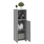 Armario de baño madera contrachapada gris Sonoma 30x30x95 cm de vidaXL, Muebles de baño - Ref: Foro24-825838, Precio: 40,70 €...