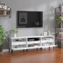 Mueble de TV madera contrachapada blanco 150x30x44,5 cm de vidaXL, Muebles TV - Ref: Foro24-831917, Precio: 86,48 €, Descuent...