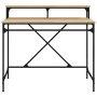 Sonoma iron and plywood desk 100x50x90 cm by vidaXL, Desks - Ref: Foro24-826700, Price: 54,35 €, Discount: %