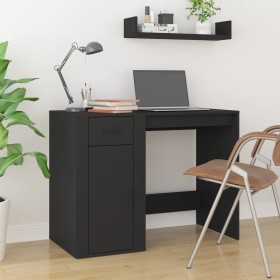 Black plywood desk 100x49x75 cm by vidaXL, Desks - Ref: Foro24-816785, Price: 82,47 €, Discount: %