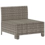 Central garden sofa with gray synthetic rattan cushion by vidaXL, Garden sets - Ref: Foro24-362694, Price: 71,09 €, Discount: %