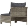 Central garden sofa with gray synthetic rattan cushion by vidaXL, Garden sets - Ref: Foro24-362694, Price: 71,09 €, Discount: %