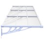 Graues und transparentes Polycarbonat-Türvordach, 297,5 x 90 cm von vidaXL, Markisen - Ref: Foro24-153694, Preis: 115,37 €, R...