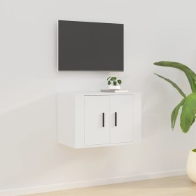 Wall-mounted TV stand in white, 57x34.5x40 cm by vidaXL, TV Furniture - Ref: Foro24-816616, Price: 38,88 €, Discount: %