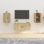 Wall-mounted TV furniture 2 units Sonoma oak 40x34.5x60 cm by vidaXL, TV Furniture - Ref: Foro24-816663, Price: 68,16 €, Disc...