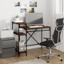 Desk with iron and oak wood shelves, brown, 105x50x90 cm. by vidaXL, Desks - Ref: Foro24-826718, Price: 76,02 €, Discount: %