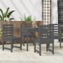 Garden dining set 5 pieces solid gray pine wood by vidaXL, Garden sets - Ref: Foro24-3154679, Price: 228,99 €, Discount: %