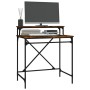 Iron and smoked oak plywood desk 80x50x90 cm by vidaXL, Desks - Ref: Foro24-826706, Price: 56,39 €, Discount: %