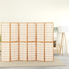 Biombo plegable con 6 paneles estilo japonés 240x170 cm de vidaXL, Divisores de ambientes - Ref: Foro24-352086, Precio: 220,1...