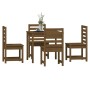 Set de comedor de jardín 5 pzas madera maciza pino marrón miel de vidaXL, Conjuntos de jardín - Ref: Foro24-3154680, Precio: ...