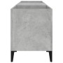 Mueble discos madera contrachapada gris hormigón 121x38x48 cm de vidaXL, Almacenamiento para CD y DVD - Ref: Foro24-831937, P...