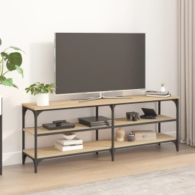 Mueble para TV madera contrachapada roble Sonoma 140x30x50 cm de vidaXL, Muebles TV - Ref: Foro24-826745, Precio: 70,65 €, De...