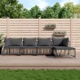 Gartenmöbel-Set 5-teilig, Kissen anthrazit, PE-Rattan von vidaXL, Outdoor-Sofas - Ref: Foro24-3186743, Preis: 370,74 €, Rabat...