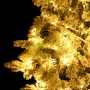 Weihnachtsbaum mit Schnee, LED-Lichtern und Tannenzapfen aus PVC und PE 225 cm von vidaXL, Weihnachtsbäume - Ref: Foro24-3442...