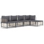 Gartenmöbel-Set 5-teilig, Kissen anthrazit, PE-Rattan von vidaXL, Outdoor-Sofas - Ref: Foro24-3186743, Preis: 370,74 €, Rabat...