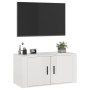 Mueble para TV de pared blanco brillante 80x34,5x40 cm de vidaXL, Muebles TV - Ref: Foro24-816626, Precio: 40,73 €, Descuento: %