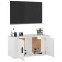 Mueble para TV de pared blanco brillante 80x34,5x40 cm de vidaXL, Muebles TV - Ref: Foro24-816626, Precio: 40,73 €, Descuento: %