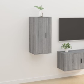 Sonoma gray wall-mounted TV cabinet 40x34.5x80 cm by vidaXL, TV Furniture - Ref: Foro24-816678, Price: 37,89 €, Discount: %