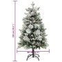 Christmas tree with snow, LED lights and pine cones PVC and PE 150 cm by vidaXL, Christmas trees - Ref: Foro24-344292, Price:...