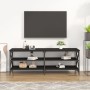 TV stand made of black plywood wood 140x40x50 cm by vidaXL, TV Furniture - Ref: Foro24-826724, Price: 74,21 €, Discount: %